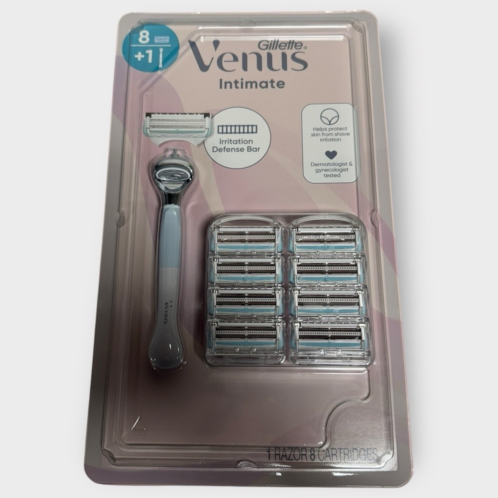 Gillette Venus Female Intimate Grooming 1 Handle +8 Cartridges FREE SHIPPING